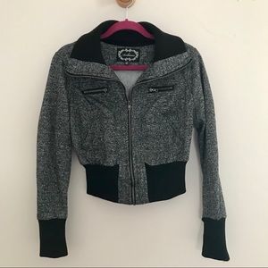 Cropped Bomber Jacket